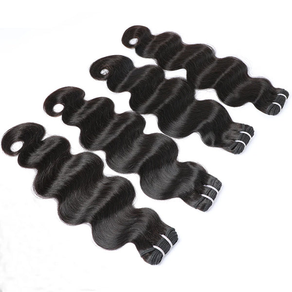 Body Wave Unprocessed Virgin Human Hair Bundles 1/3/4 Pcs Sew In Hair Weaves