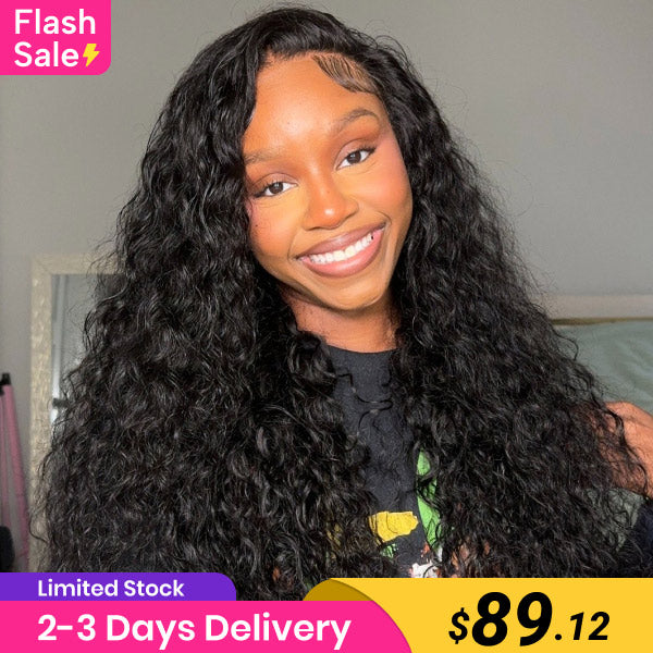 Flash Sale | Water Wave Lace Frontal Wig 13x4 HD Lace Wigs Pre Plucked Low Stock