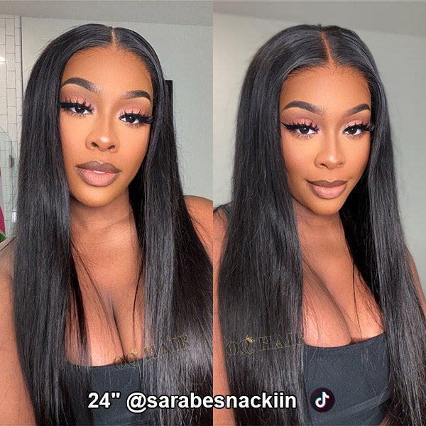 straight pre-everything 6x4 glueless wig