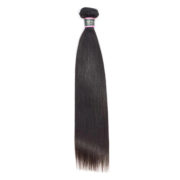 4 Bundles Straight Human Virgin Hair Natural Black