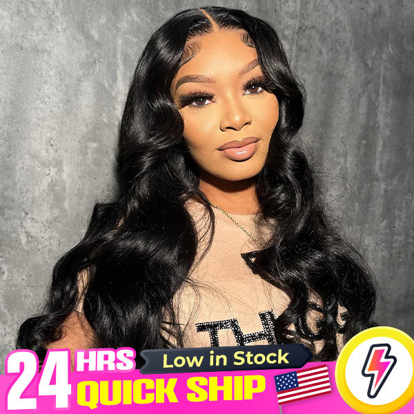 24h Shipping | Body Wave Wear&Go 7x5 Pre Cut HD Lace Closure Glueless Wig Beginner Friendly Bleached Knots