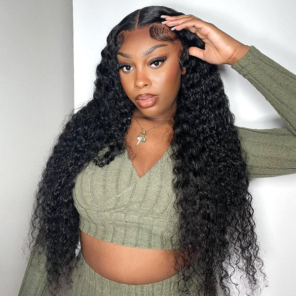 Flash Sale | Kinky Curly Pre Cut 9x6 HD Lace Wear Go Glueless Wig With Elastic Drawstring