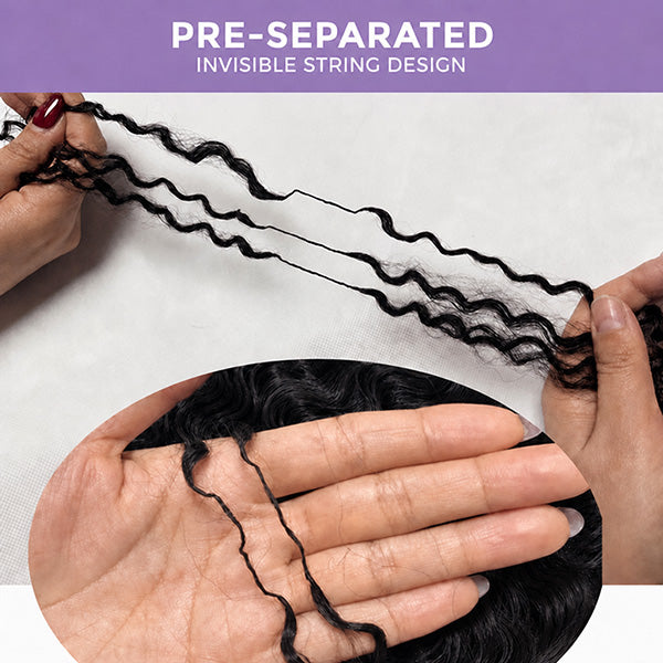 Pre-sale | OQ HAIR Luxury French Curl Crochet Hair Braids Invisible Miracle Knots Natural Look