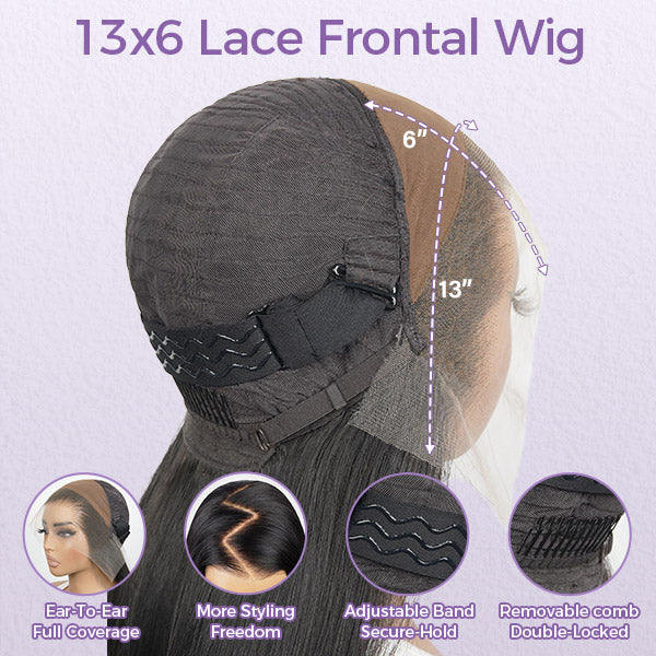 Unprocessed Soft and Healthy Hair Body Wave Lace Front Wig Skin Melt HD Lace Wigs Brazilian Human Virgin Hair Natural Black