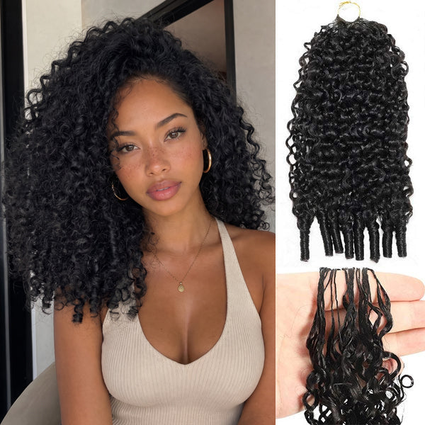 OQ HAIR Premium Burmese Curly Crochet Human Hair Soft Defined Curls Miracle Knots For Everyday Glam