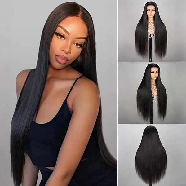 Flash Sale | Straight 13x6 Lace Frontal Wig Pre-plucked Hairline Human Hair Wig