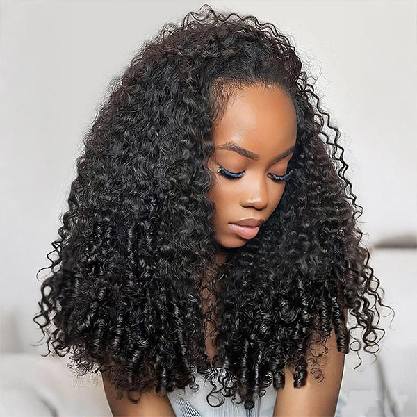 OQ HAIR Premium Burmese Curly Crochet Human Hair Soft Defined Curls Natural Looking For Everyday Glam