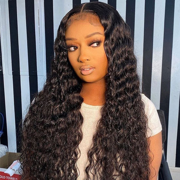 BOGO Deep Wave Pre-cut 6x4 HD Lace Wear Go Wig 100% Glueless Human Hair Wig