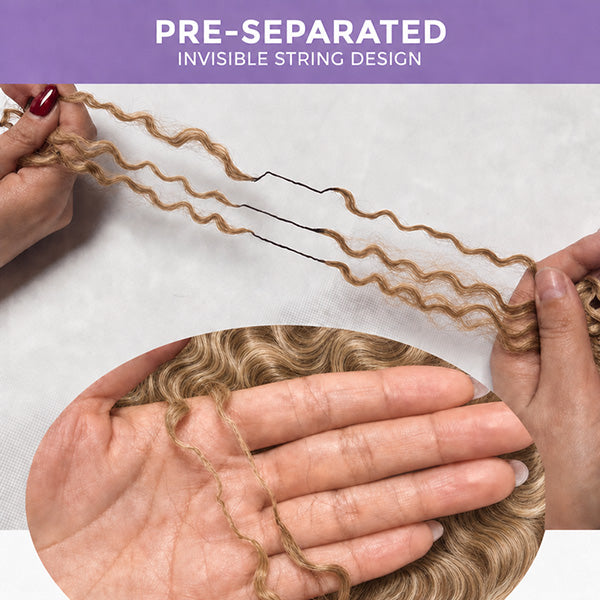 Pre-sale | OQ HAIR Body Wave Bohemian Braiding #27/30/613 Brown Blonde Blend Crochet Human Hair
