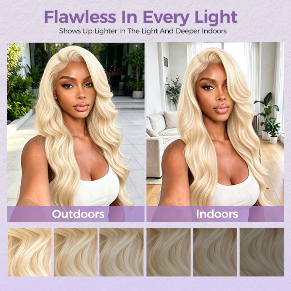 613 Blonde Body Wave Human Hair Lace Front Wigs 13x4 Invisible Lace Wigs