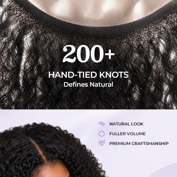 OQ HAIR Pixie Curly 7x5 Lace Closure Wig Bleached Knots Pre Plucked Hairline Everyday Wear