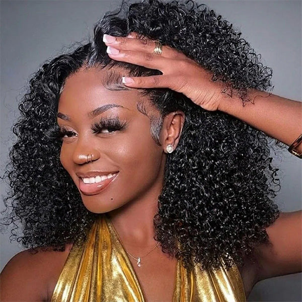 BOGO Kinky Curly Wig Pre-cut 7x5 Lace Wear Go Glueless Wig Beginner Friendly