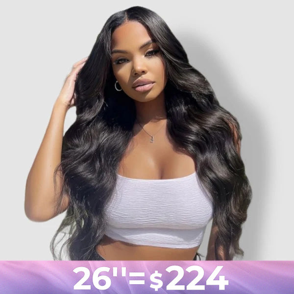 Soft Body Wave Hair Glueless Pre-cut 6x9 Lace Wear Go Wig Beginner Friendly | Best Offer Guarantee