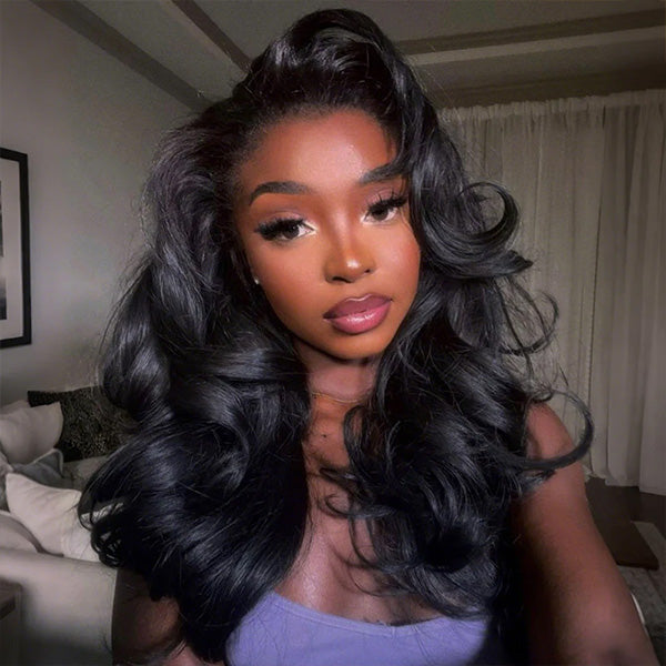 OQ HAIR Pre-Styled Butterfly Cut Layered Yaki Body Wave Glueless Custom Snug Fit Wear Go Wig