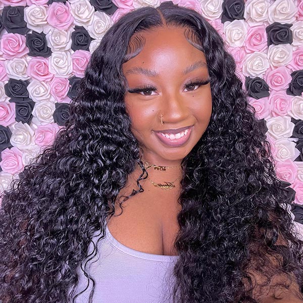 Flash Sale | Kinky Curly Pre Cut 9x6 HD Lace Wear Go Glueless Wig With Elastic Drawstring