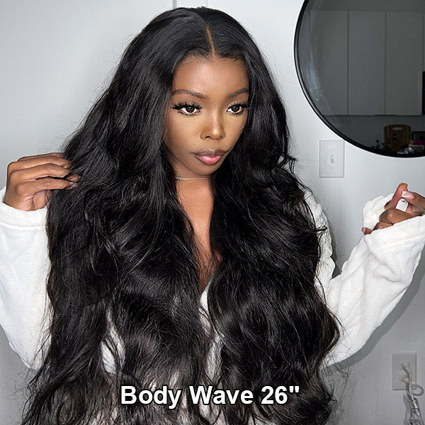 100% Glueless Wear Go Wig Bleached Knots Human Hair Wig Pre-plucked Hairline