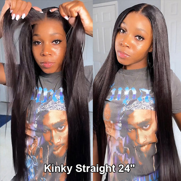 100% Glueless Wear Go Wig Bleached Knots Human Hair Wig Pre-plucked Hairline