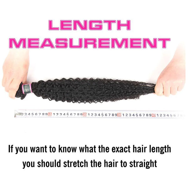 4 Bundles Kinky Curly Human Virgin Hair Natural Black