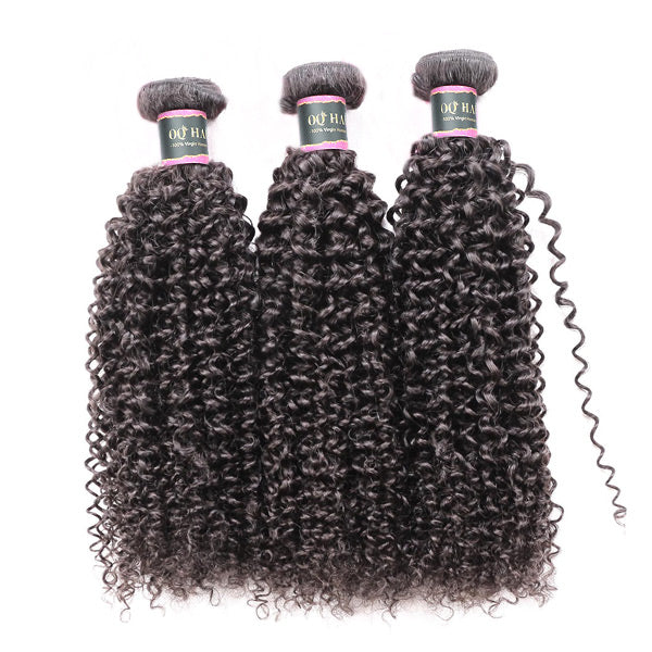 3 Bundles Kinky Curly Unprocessed Human Virgin Hair