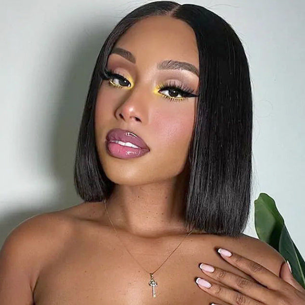 CLEARANCE | Straight Hair Bob Pre-cut 7x5 HD Lace Front Wear Go Glueless Wig
