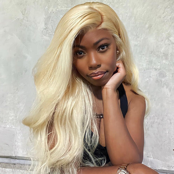 Clearance Sale | 4x4 Lace Closure 613 Blonde Body Wave Human Hair Wig