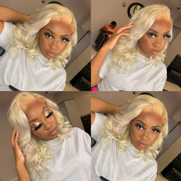 613 Bundles Body Wave Human Virgin Hair No Split & Full End Blonde Color Hair Bundles