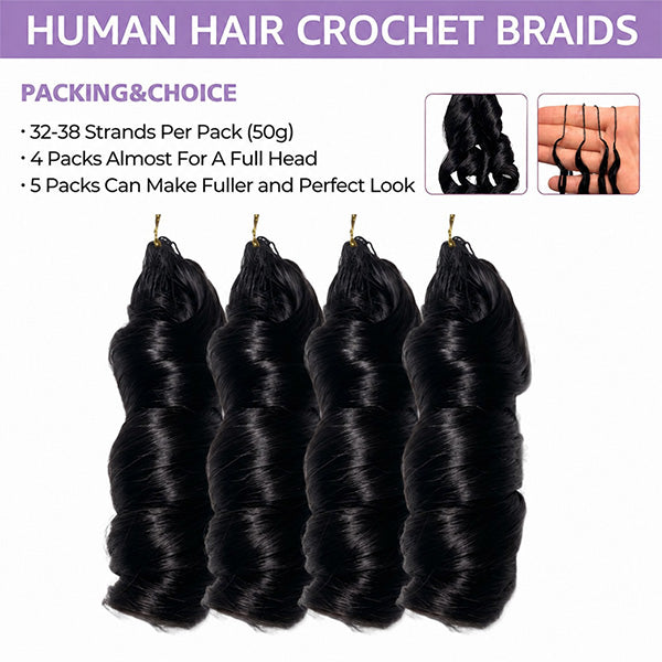 Pre-sale | OQ HAIR Luxury French Curl Crochet Hair Braids Invisible Miracle Knots Natural Look
