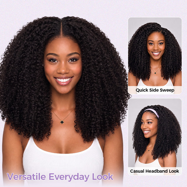 OQ HAIR Pixie Curly 7x5 Lace Closure Wig Bleached Knots Pre Plucked Hairline Everyday Wear