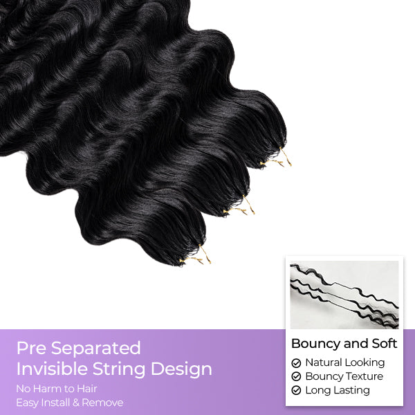 24h Shipping | OQ HAIR Whisper Soft Body Wave Crochet Hair Weightless Fast Home Application