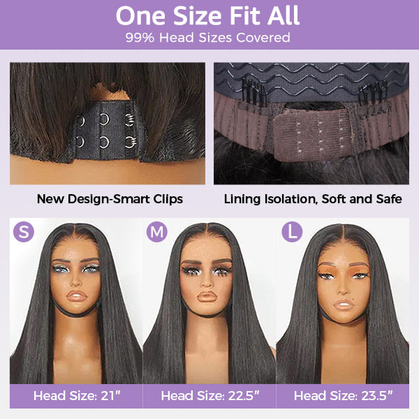 OQ HAIR Side Part Pre Style MCap 9x6 HD Lace Body Wave Curls Wig Pre-Everything Lace Frontal Wig Put On and Go Glueless Wig