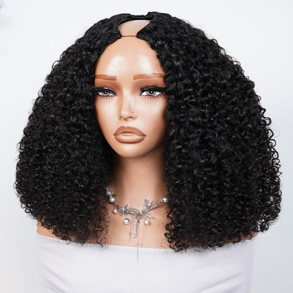 OQ HAIR Pixie Curly V Part Wig Glueless No Leave Out Beginner Friendly Quick Install
