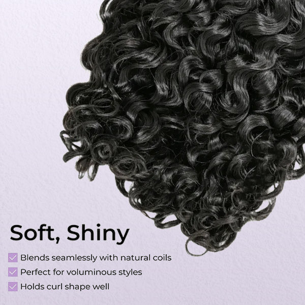 Indian Curly Unprocessed Virgin Hair Bundles Thick Ends Machine Weft Sew In Weaves 1/3/4 Pcs