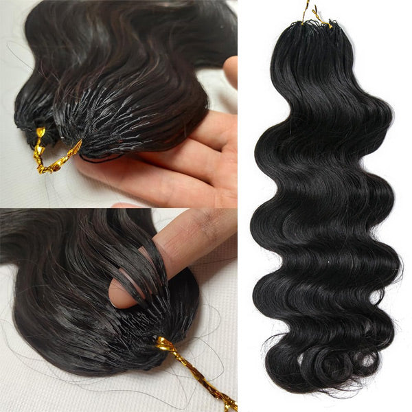 OQ HAIR Natural Flow Body Wave Crochet Human Hair Lightweight & Reusable Beginner Friendly Style