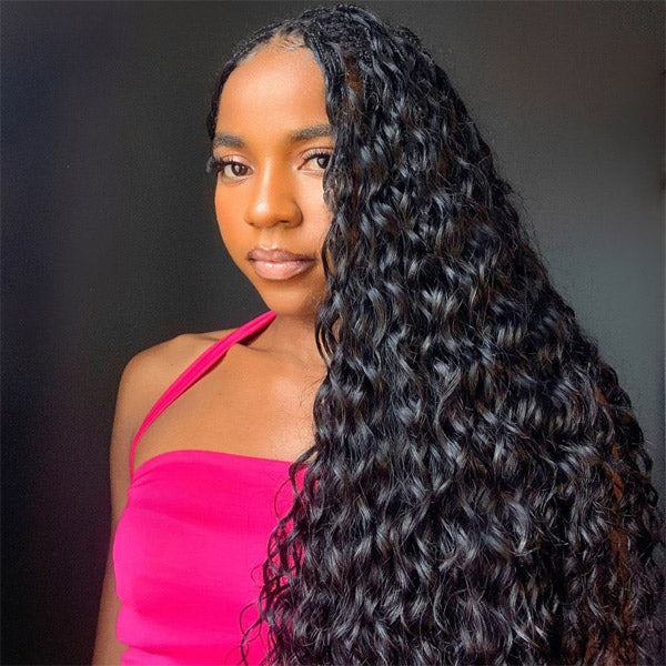 OQ HAIR Low-Maintenance Feather Crochet Human Hair All Hair Textures Boho Hair Braids Friendly