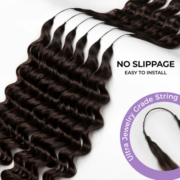 OQ HAIR Luxury Deep Wave Crochet Human Hair Natural Melt & Seamless Blend For Black Women