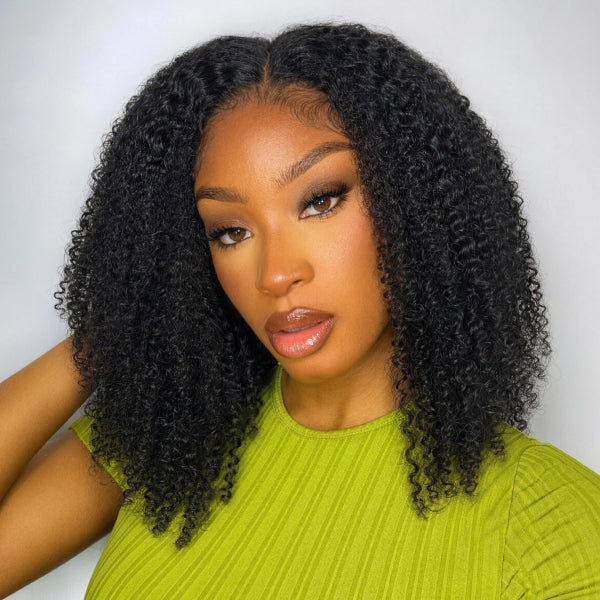 OQ HAIR 9x6 Afro Curly 4C Edges Hairline Snug Fit Drawstring Wear Go Glueless Wig