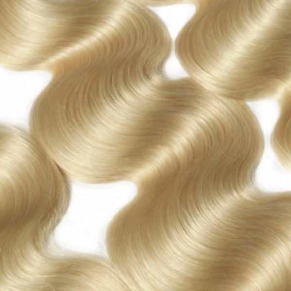 Body Wave 613 Blonde Color Bundles with 13x4 Lace Frontal Human Virgin Hair Pack