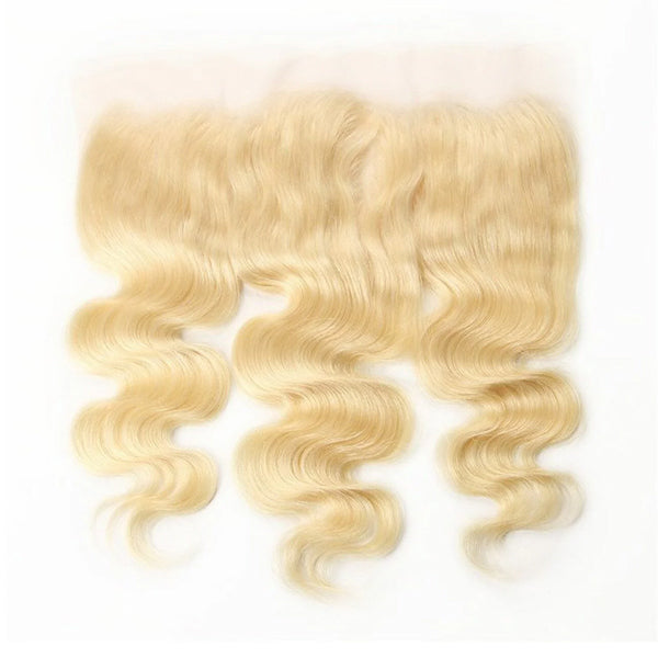 Body Wave 613 Blonde Color Bundles with 13x4 Lace Frontal Human Virgin Hair Pack