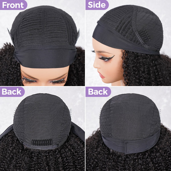 OQ HAIR Glueless Yaki Straight Headband Wig Beginner Friendly Wig For Easy Everyday Styling