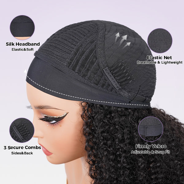 OQ HAIR Glueless Yaki Straight Headband Wig Beginner Friendly Wig For Easy Everyday Styling