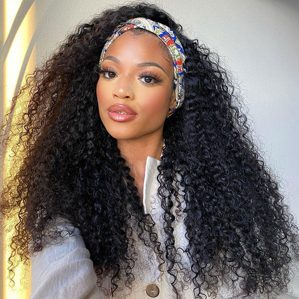 80% OFF | Afro Curly Flexible Fit 3-In-1 Half Wig With Drawstring Natural Hairline Beginner Friendly