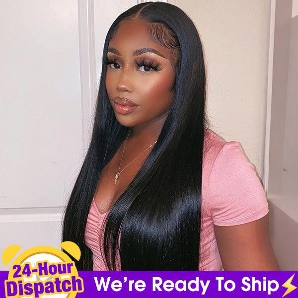 24h Shipping | TikTok Viral Straight Wear Go Glueless Wigs 7X5 Pre-Cut HD Lace Wigs With Pre Plucked Nautral Hairline