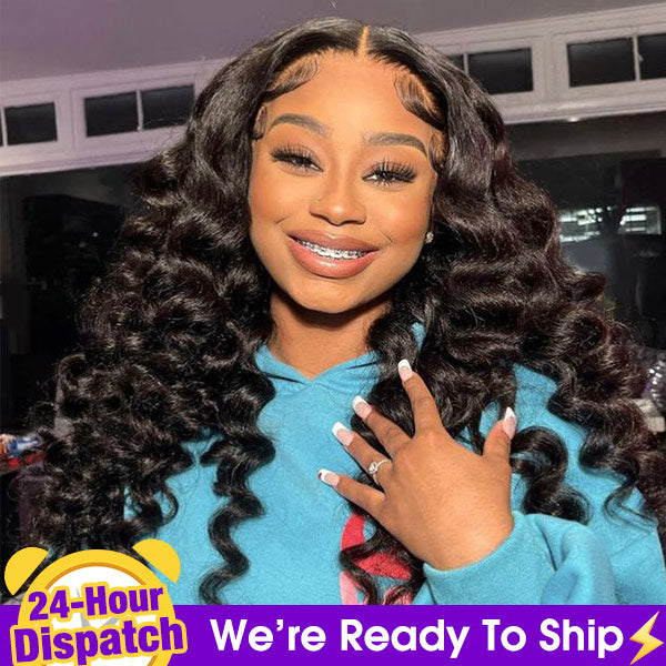 24h Shipping | Wand Curl Bleached Knots Wear Go Glueless Wigs Pre Cut 7x5 HD Lace Closure Wigs