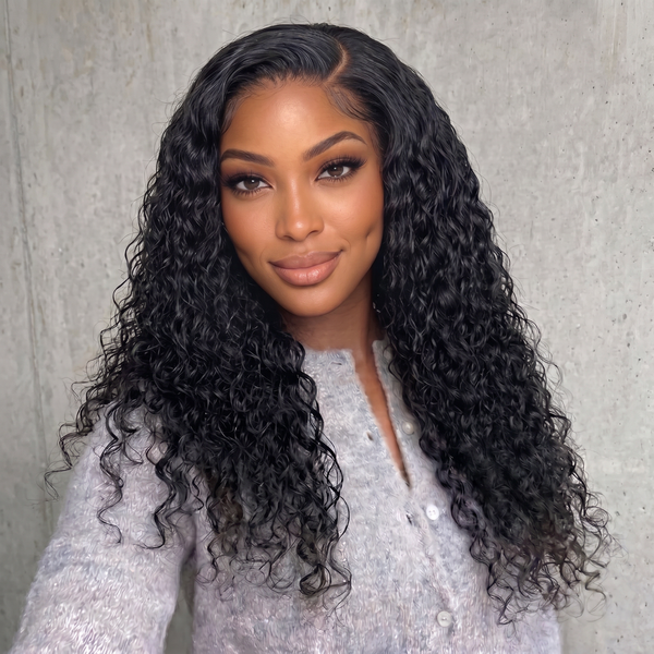 24h Shipping | Water Wave C Part Wear Go Wig Pre-cut Lace Glueless Wig