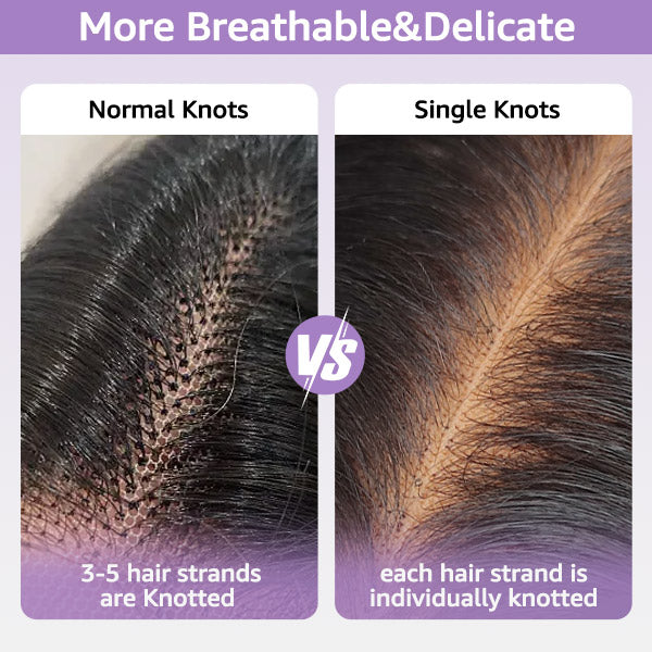 24h Shipping |  Kinky Straight Bleached Knots Wear Go Glueless Wig Pre-cut 7x5 HD Lace Wig