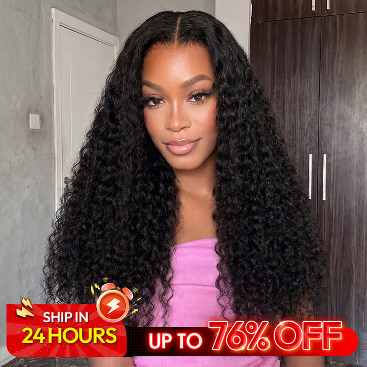 CLEARANCE | Gorgeous Long Water Wave 13x4 HD Lace Frontal Wig Relaxed Wave Pattern