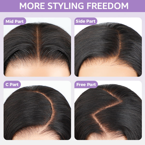OQ HAIR M-Cap Wand Curl Pre Cut 9x6 HD Lace Wear Go Glueless Wigs 100% Human Hair Pre Bleached Tiny Knots