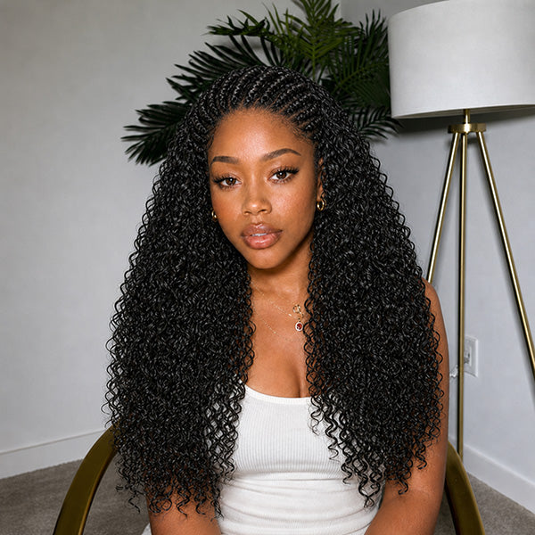 OQ HAIR Premium Pixie Curly Crochet Human Hair Natural Looking For Everyday Glam