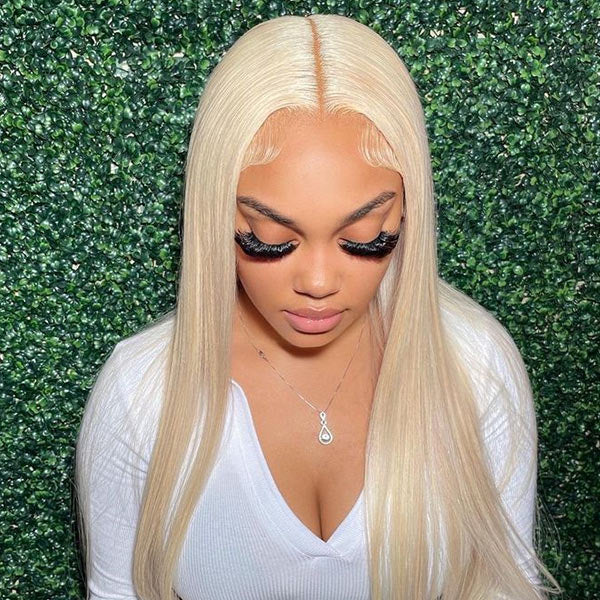 CLEARANCE | Glueless 613 Blonde Pre-cut 7x5 Straight Wear Go Wig 220% Density