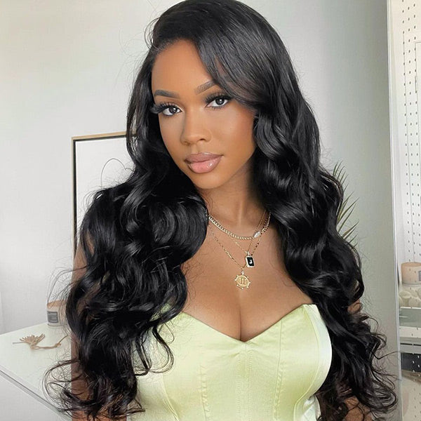 Today's Deal | Straight Hair And Body Wave Hair Easy Wear Go Glueless Wigs Pre-Cut 6x4 Swiss Lace